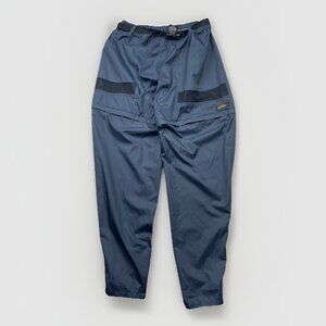 Vintage 90s Chlorophylle Nylon Tech Baggy Convertible Track Pants Men L Blue 2